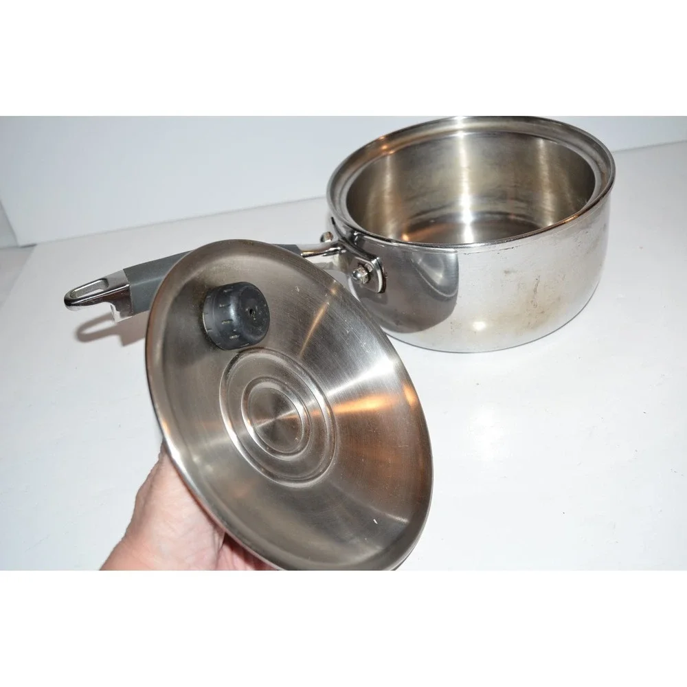 Royal Prestige 2 Qt Sauce Pan Lid T-304 Surgical Stainless Steel 9-ply Italy